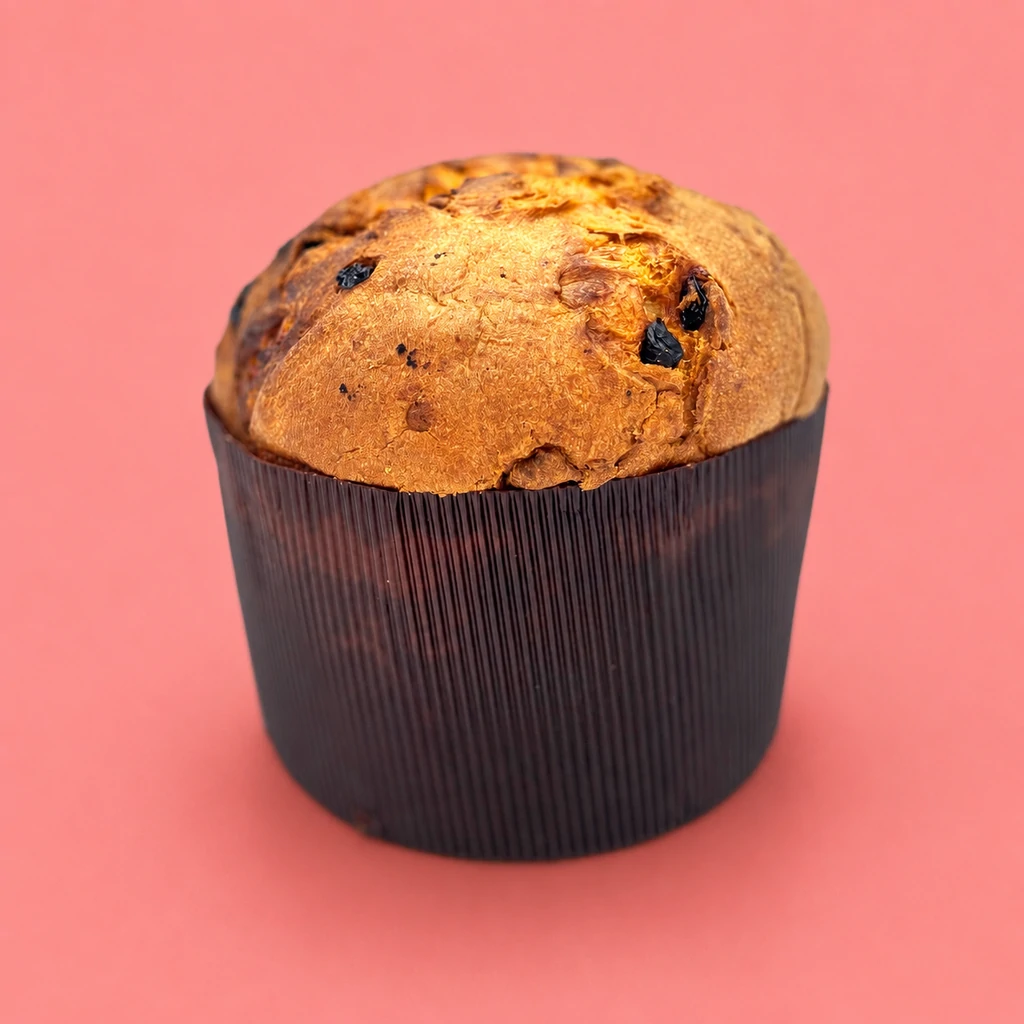 Panettone tradizionale artigianale Rossopepe preparato con lievito madre